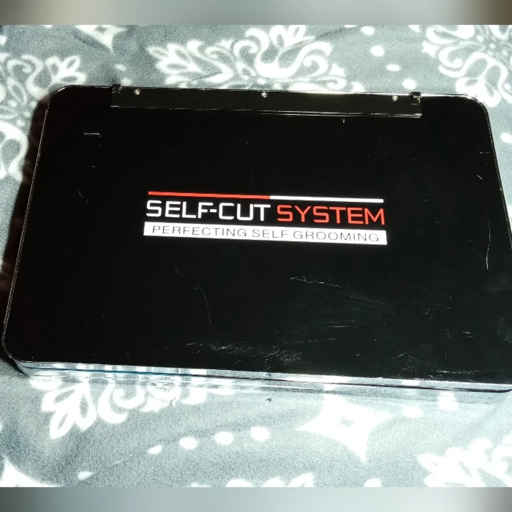Black Lambo Self Cut System Perfecting Self Grooming 3-Way Mirror